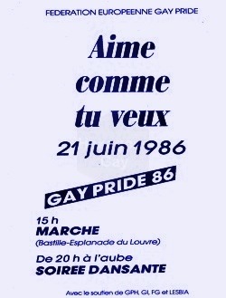 Gay Pride 1986