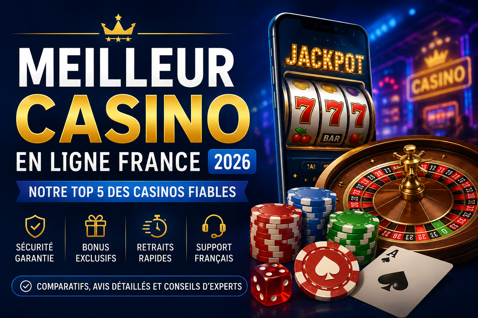 Meilleur casino en ligne France 2026